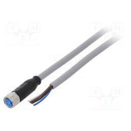 1 pcs x SICK - YF8U14-050VA3XLEAX - Connection lead, M8, PIN: 4, straight, 5m, plug, 60VAC, 4A, -30÷80°C