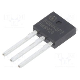 1 pcs x INFINEON TECHNOLOGIES - IPU80R4K5P7AKMA1 - Transistor: N-MOSFET, unipolar, 800V, 1A, Idm: 2.6A, 13W, IPAK