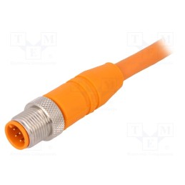 1 pcs x LUMBERG AUTOMATION - RSTS 8-184/2 M - Connection lead, M12, straight, 2m, plug, 250VAC, 4A, -25÷80°C, PVC