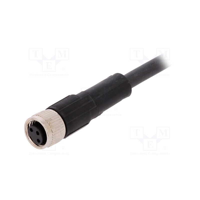 1 pcs x LAPP - AB-C3-2,0PUR-M8FS - Connection lead, M8, PIN: 3, straight, 2m, plug, 60VAC, 4A, -25÷80°C
