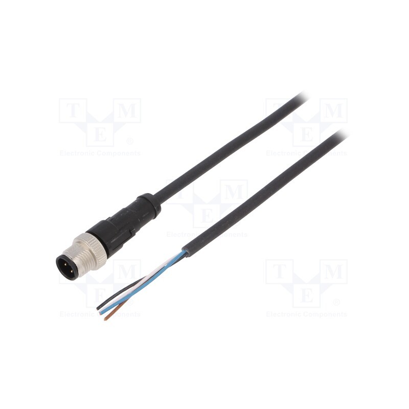 1 pcs x LAPP - AB-C4-M12MS-2,0PUR - Connection lead, M12, PIN: 4, straight, 2m, plug, 250VAC, 4A, PUR