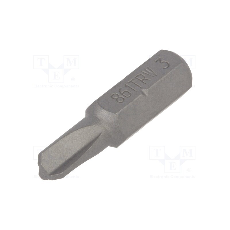 1 pcs x BETA - 861TRW/3 - Screwdriver bit, Tri-Wing®, TW3, Overall len: 25mm