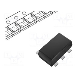 3 pcs x TEXAS INSTRUMENTS - TPD4E001DRLR - Diode: TVS array, Ubr: 11V, 5.5A, unidirectional, SOT5X3, Ch: 4