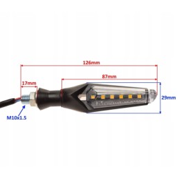 Atv utv led turn signals short bright lampshade e32