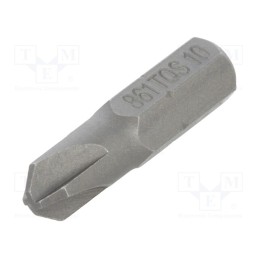 1 pcs x BETA - 861TQS/10 - Screwdriver bit, Torq-Set®, TS10, Overall len: 25mm