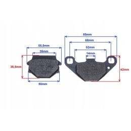 Brake pads quad atv 110 150 200 250 stxe rear