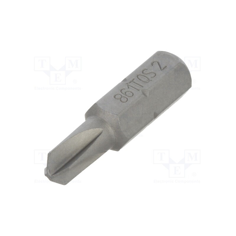 1 pcs x BETA - 861TQS/2 - Screwdriver bit, Torq-Set®, TS2, Overall len: 25mm