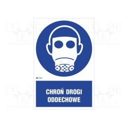 5 pcs x ANRO - IM/017/1/C1/F - Safety sign, regulatory, self-adhesive folie, W: 200mm, H: 300mm