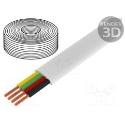 1 rol x LOGILINK - CM04W - Wire: telecommunication cable, stranded, white, 100m, 0÷60°C