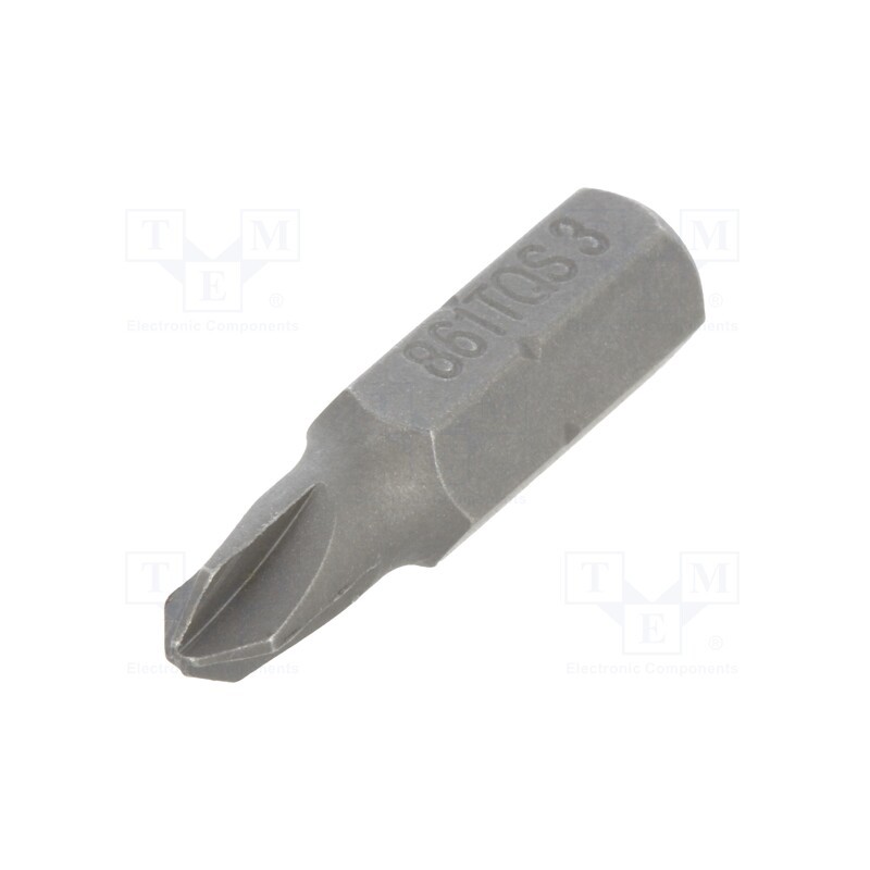 1 pcs x BETA - 861TQS/3 - Screwdriver bit, Torq-Set®, TS3, Overall len: 25mm