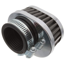 Air filter oval chrome metal quad scooter 30mm