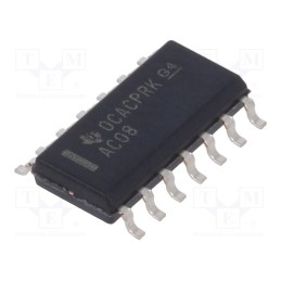 5 pcs x TEXAS INSTRUMENTS - SN74AC08DR - IC: digital, AND, Ch: 4, IN: 2, CMOS, SMD, SO14, 2÷6VDC, -40÷85°C, 20uA