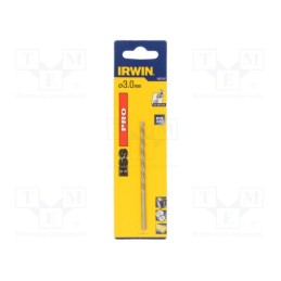 1 pcs x IRWIN - 1863347 - Drill bit, for metal, Ø: 3mm, L: 110mm, Working part len: 70mm