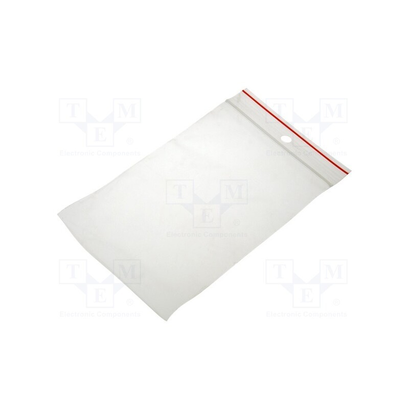 5 pcg x PLAST - PL.TOR80X120 - Self-seal bag, L: 120mm, Width: 80mm, Thick: 40um, polyetylene