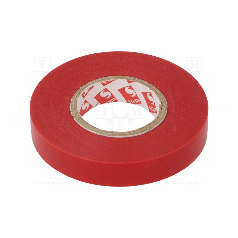 1 rol x SCAPA - TAŚMA 2702A 12MM/25M ZIELONY - Tape: electrical insulating, W: 12mm, L: 25m, Thk: 130um, red, rubber