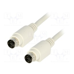 1 pcs x BQ CABLE - C-PS2WW/3 - Cable, PS/2 plug,both sides, Len: 3m, connection 1: 1, shielded