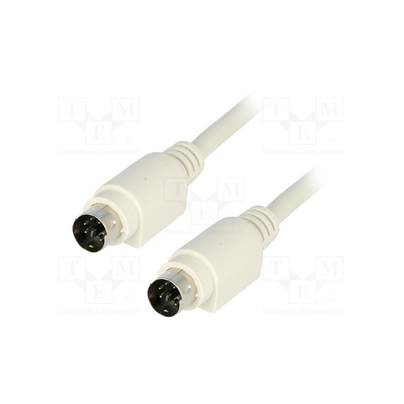 1 pcs x BQ CABLE - C-PS2WW/3 - Cable, PS/2 plug,both sides, Len: 3m, connection 1: 1, shielded