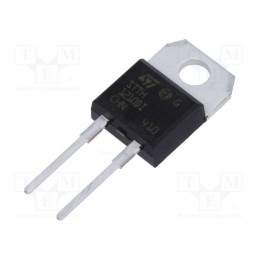 1 pcs x STMicroelectronics - STTH1210DI - Diode: rectifying, THT, 1kV, 12A, , Ifsm: 80A, TO220ACIns, 48ns