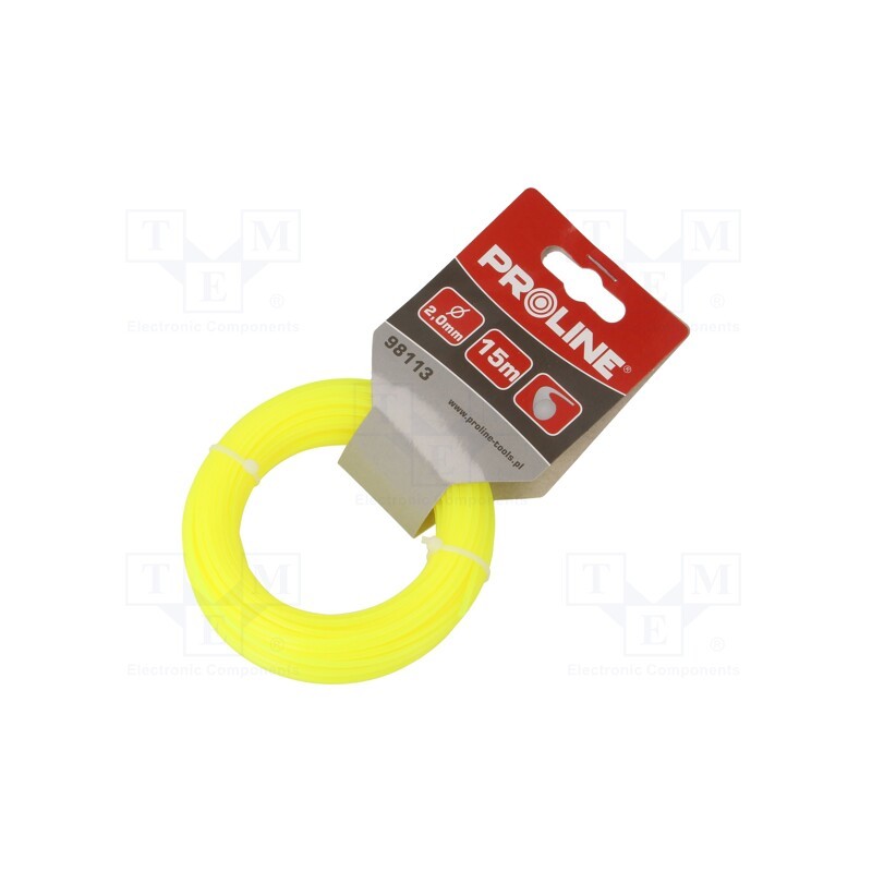 1 pcs x PROLINE - 98113 - Trimmer line, L: 15m, polyamide, round, Size: 2mm
