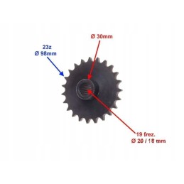 Front drive sprocket 428 23z for ATV150 quad