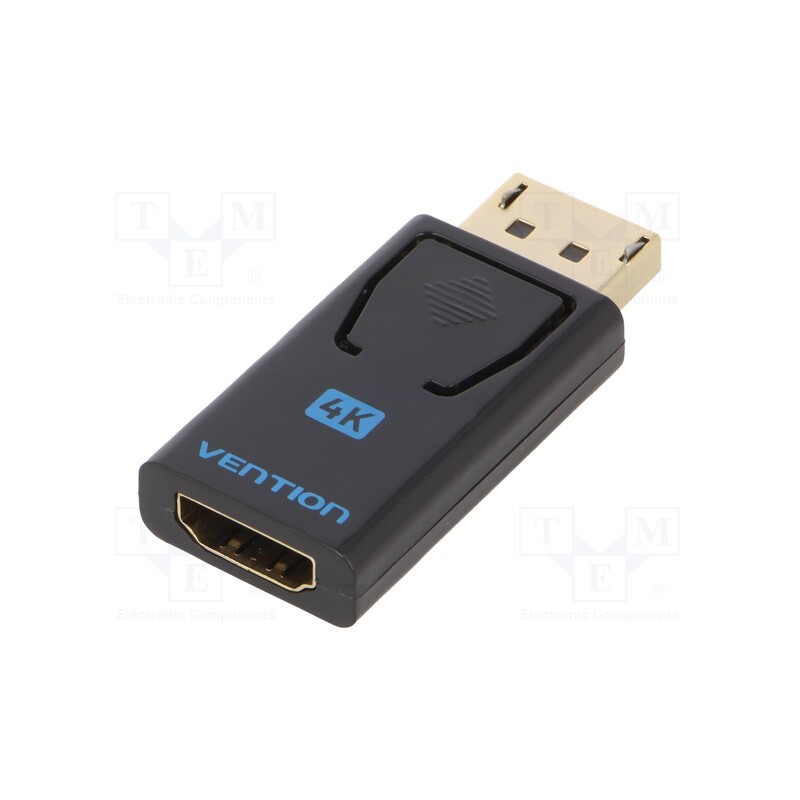 1 pcs x VENTION - HBMB0 - Adapter, DisplayPort plug,HDMI socket, black