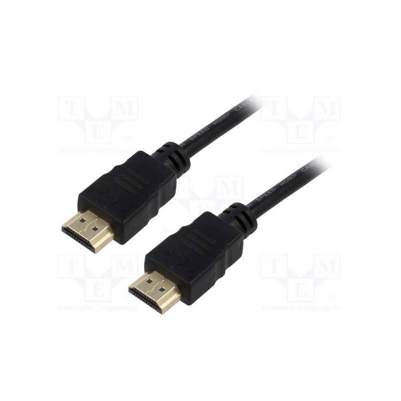 1 pcs x Goobay - 60623 - Cable, HDCP 2.2,HDMI 2.0, HDMI plug,both sides, 3m, black, 30AWG