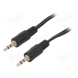 1 pcs x GEMBIRD - CCA-404 - Cable, Jack 3.5mm 3pin plug,both sides, 1.2m, black, PVC