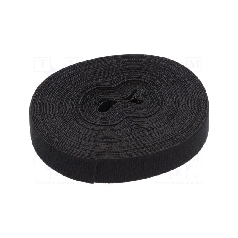 1 rol x LOGILINK - KAB0055 - Hook and loop fastener, L: 10m, W: 20mm, black, reel
