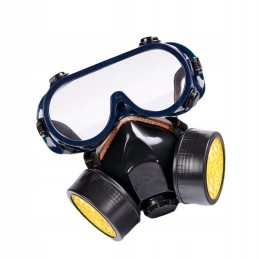 Anti-splinter safety goggles with mask