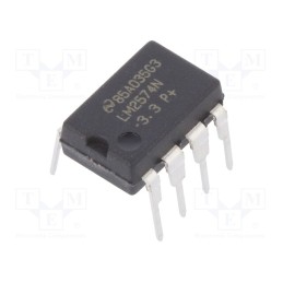 1 pcs x TEXAS INSTRUMENTS - LM2574N-3.3/NOPB - IC: PMIC, DC/DC converter, Uin: 4÷40VDC, Uout: 3.3VDC, 0.5A, DIP8