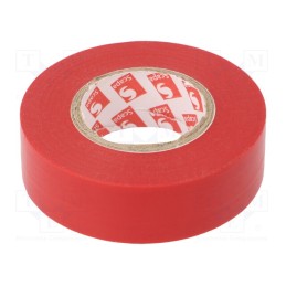 1 rol x SCAPA - TAŚMA 2702 19MM/20M CZERWONA - Tape: electrical insulating, W: 19mm, L: 20m, Thk: 130um, red, rubber