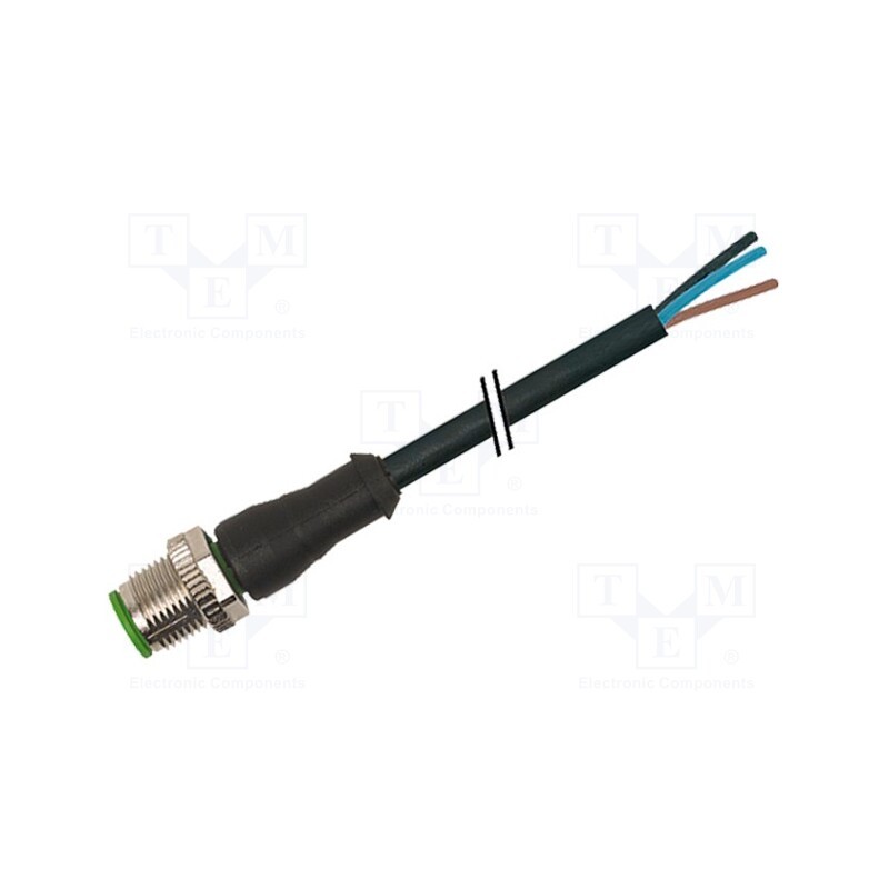 1 pcs x MURR ELEKTRONIK - 7000-12021-6140300 - Connection lead, M12, PIN: 4, straight, 3m, plug, 250VAC, 4A, PVC