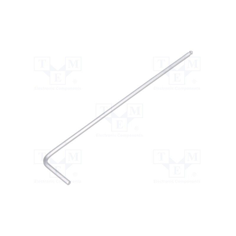 1 pcs x KING TONY - 113015MR - Wrench, hex key,spherical, HEX 1,5mm, tool steel, long, 63.5mm