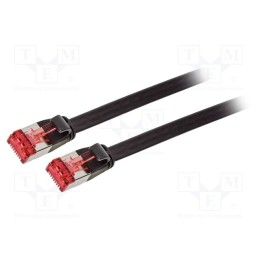 1 pcs x LOGILINK - CF2033S - Patch cord, U/FTP, 6, stranded, CCS, PVC, black, 1m, 32AWG