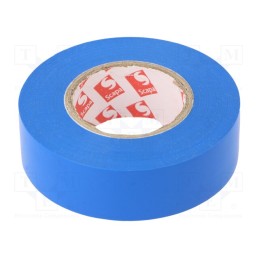 1 rol x SCAPA - TAŚMA 2702 19MM/20M NIEBIESKI - Tape: electrical insulating, W: 19mm, L: 20m, Thk: 130um, blue, 180%