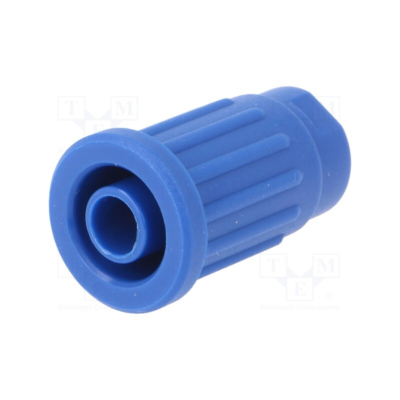 1 pcs x SCHu00dcTZINGER - SEPB 8518 NI / BL - Socket, 4mm banana, 24A, 1kV, blue, on panel,push-in, 28.1mm, 5mΩ