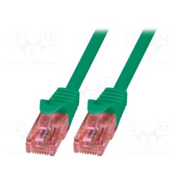 1 pcs x LOGILINK - CQ2045U - Patch cord, U/UTP, 6, stranded, Cu, LSZH, green, 1.5m, RJ45 plug
