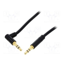 1 pcs x VENTION - BAKBG-T - Cable, Jack 3.5mm 3pin plug,Jack 3.5mm 3pin angled plug, 1.5m