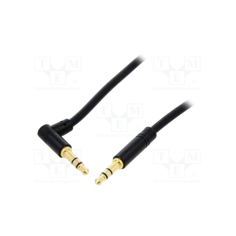 1 pcs x VENTION - BAKBG-T - Cable, Jack 3.5mm 3pin plug,Jack 3.5mm 3pin angled plug, 1.5m
