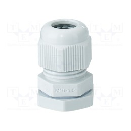 1 pcs x HENSEL - 3600209 - Cable gland, M16, 1.5, IP66,IP67, polyamide, light grey