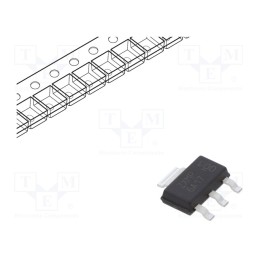 3 pcs x DIODES INCORPORATED - ZXMP6A17GTA - Transistor: P-MOSFET, unipolar, -60V, -3A, Idm: -13.7A, 2W, SOT223