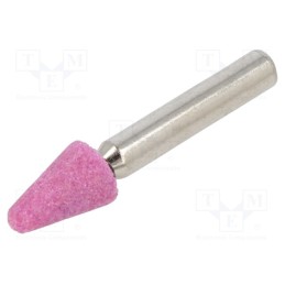 1 pcs x PG PROFESSIONAL - MF.003 - Grindingstone, Ø: 10mm, Ø: 6mm, Tip mat: aluminium oxide