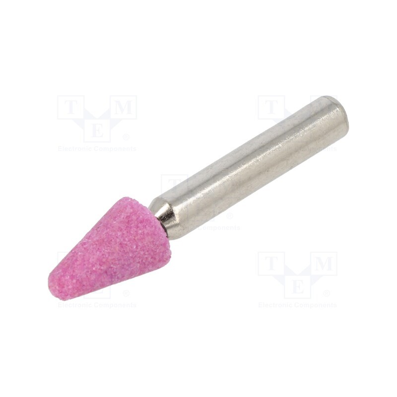 1 pcs x PG PROFESSIONAL - MF.003 - Grindingstone, Ø: 10mm, Ø: 6mm, Tip mat: aluminium oxide