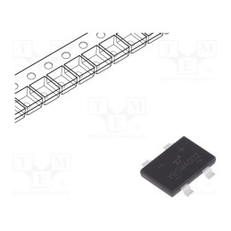 3 pcs x YANGJIE TECHNOLOGY - YBSM4002 - Bridge rectifier: single-phase, 200V, If: 4A, Ifsm: 120A, YBS3, SMT