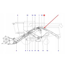 La344311128 V-belt of the drive is chopped