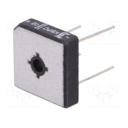 1 pcs x DIOTEC SEMICONDUCTOR - KBPC10/15/2502WP - Bridge rectifier: single-phase, Urmax: 200V, If: 10/15/25A, square