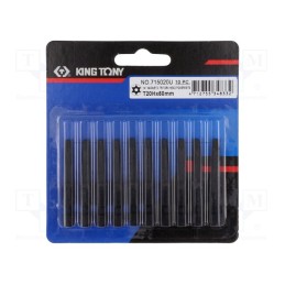 1 pcs x KING TONY - 715020U - Screwdriver bit, Torx® with protection, T20H, Overall len: 50mm