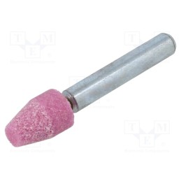 1 pcs x PG PROFESSIONAL - MC.005 - Grindingstone, Ø: 10mm, Ø: 6mm, Tip mat: aluminium oxide