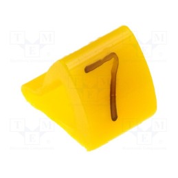 1 pcg x KURANT - MZ-1/7 - Markers, Marking: 7, 1.7÷3.5mm, H: 7mm, A: 6mm, -30÷100°C, leaded