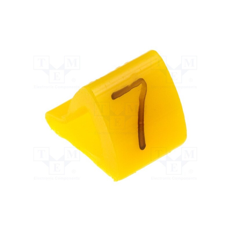 1 pcg x KURANT - MZ-1/7 - Markers, Marking: 7, 1.7÷3.5mm, H: 7mm, A: 6mm, -30÷100°C, leaded